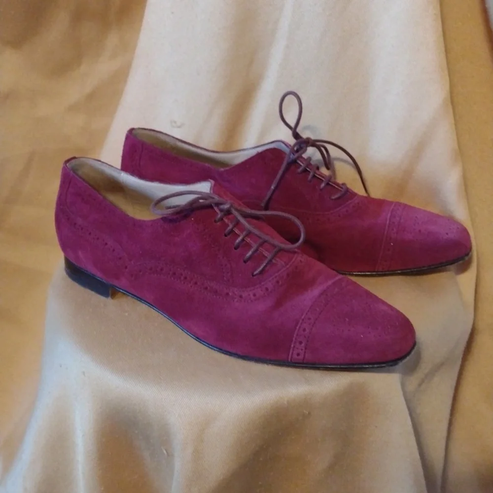 Manolo Blahnik Flat Brogues 38 Host Pick! - Picture 4 of 11